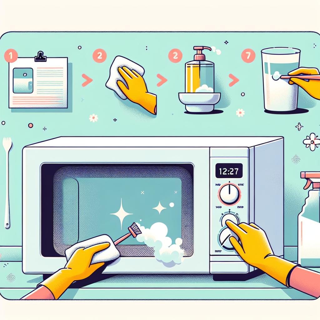 “Unleash The Sparkle: Effortless Guide To A Spotless Microwave”